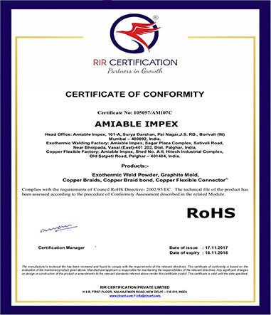 Exothermic-Welding-Certificates-ROHS